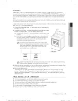 Предварительный просмотр 19 страницы Samsung DV484ETHAWR/A1-0001 User Manual