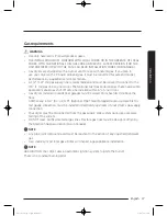 Предварительный просмотр 17 страницы Samsung DV48J7700E Series User Manual