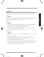 Предварительный просмотр 19 страницы Samsung DV48J7700E Series User Manual