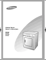 Предварительный просмотр 1 страницы Samsung DV5002 Owner'S Instructions Manual