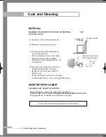 Предварительный просмотр 16 страницы Samsung DV5002 Owner'S Instructions Manual