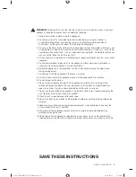 Предварительный просмотр 5 страницы Samsung DV501A Series User Manual