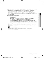 Предварительный просмотр 21 страницы Samsung DV501A Series User Manual