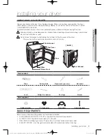 Предварительный просмотр 9 страницы Samsung DV50F9A6E(G)* User Manual