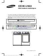 Предварительный просмотр 13 страницы Samsung DV50F9A7EV Technical Information