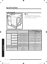 Предварительный просмотр 62 страницы Samsung DV50K7500E(G) series User Manual