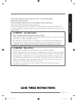 Предварительный просмотр 5 страницы Samsung DV50K7500E Series User Manual