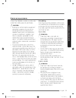 Предварительный просмотр 17 страницы Samsung DV50K7500E Series User Manual