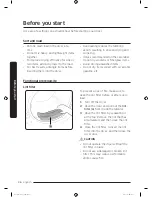 Предварительный просмотр 36 страницы Samsung DV50K7500E Series User Manual