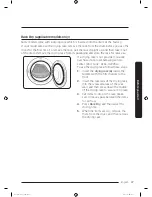 Предварительный просмотр 37 страницы Samsung DV50K7500E Series User Manual