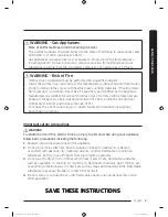 Предварительный просмотр 5 страницы Samsung DV50K8600E User Manual