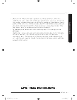 Предварительный просмотр 9 страницы Samsung DV50K8600E User Manual