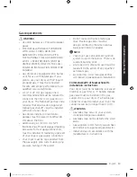 Предварительный просмотр 13 страницы Samsung DV50K8600E User Manual