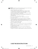 Предварительный просмотр 5 страницы Samsung DV520AE-02836A-01 User Manual