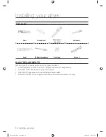 Предварительный просмотр 10 страницы Samsung DV520AE-02836A-01 User Manual