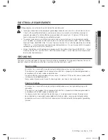 Предварительный просмотр 15 страницы Samsung DV520AE-02836A-01 User Manual