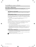 Предварительный просмотр 16 страницы Samsung DV520AE-02836A-01 User Manual