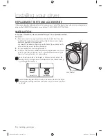 Предварительный просмотр 18 страницы Samsung DV520AE-02836A-01 User Manual