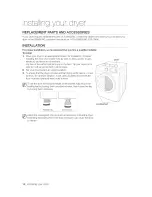 Предварительный просмотр 18 страницы Samsung DV520AEP/XAA Manual