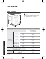 Предварительный просмотр 54 страницы Samsung DV52J8060E User Manual