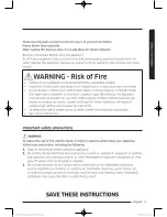 Preview for 5 page of Samsung DV52J8700E User Manual