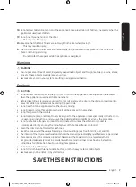 Предварительный просмотр 9 страницы Samsung DV53BB8900 Series User Manual