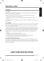 Предварительный просмотр 11 страницы Samsung DV53BB8900 Series User Manual