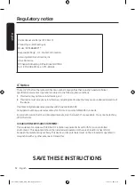 Предварительный просмотр 12 страницы Samsung DV53BB8900 Series User Manual