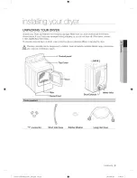 Предварительный просмотр 9 страницы Samsung DV5471A Series User Manual