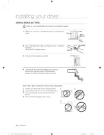 Предварительный просмотр 22 страницы Samsung DV5471A Series User Manual