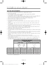 Предварительный просмотр 8 страницы Samsung DV56H9100EG/AC User Manual