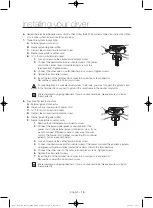 Предварительный просмотр 16 страницы Samsung DV56H9100EG/AC User Manual