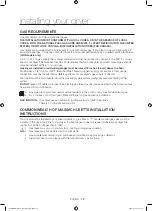 Предварительный просмотр 12 страницы Samsung DV56H9100EV/A2 User Manual