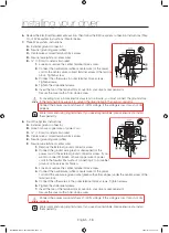 Предварительный просмотр 16 страницы Samsung DV56H9100EV/A2 User Manual