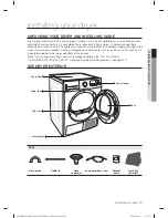 Предварительный просмотр 9 страницы Samsung DV7 Series User Manual