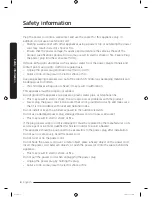 Предварительный просмотр 8 страницы Samsung DV8*M62 series User Manual