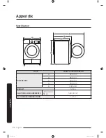 Предварительный просмотр 42 страницы Samsung DV8*M62 series User Manual