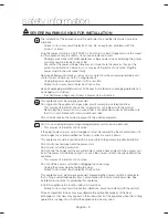 Preview for 8 page of Samsung DV80H4100CW User Manual