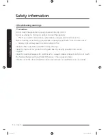 Предварительный просмотр 14 страницы Samsung DV9*N82 series User Manual