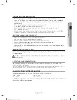 Preview for 13 page of Samsung DV9 Series User Manual