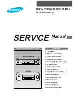 Preview for 1 page of Samsung DVD-707 Service Manual