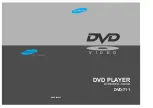 Samsung dvd-711 User Manual предпросмотр