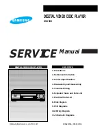 Preview for 1 page of Samsung DVD-905 Service Manual