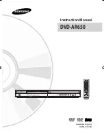 Samsung DVD-AR650 Instruction Manual preview