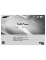 Preview for 33 page of Samsung DVD-D360K User Manual