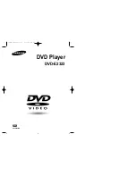 Samsung DVD-E2323 User Manual preview