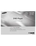 Preview for 1 page of Samsung DVD-E350 User Manual