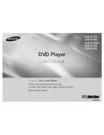 Samsung DVD-E370 User Manual preview