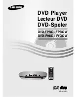 Samsung DVD-F1080 User Manual preview