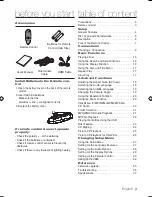 Preview for 3 page of Samsung DVD-H1080R User Manual